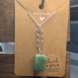 Green Aventurine Heart Necklace